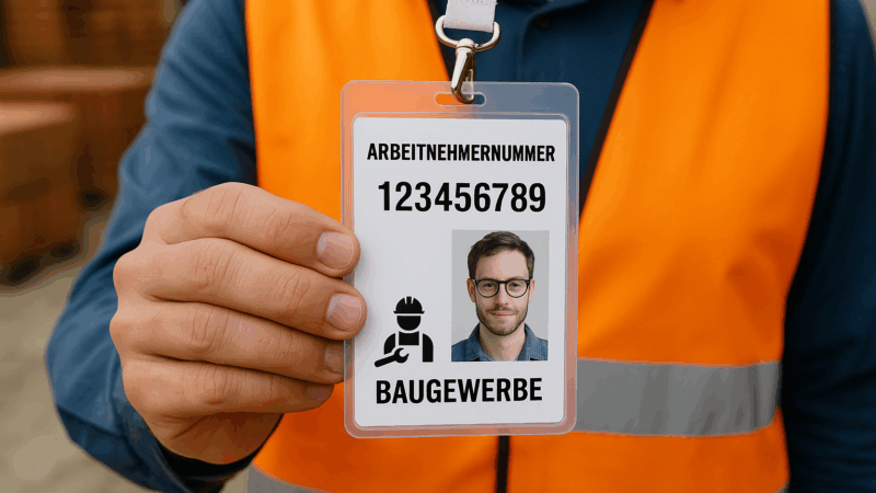 Arbeitnehmernummer Sozialkasse Bau: Was Beschäftigte wissen müssen